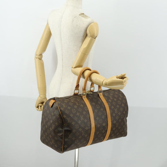 LOUIS VUITTON Monogram Keepall 45 Boston Bag M41428 LV Auth ka2278