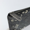 FENDI Clutch Bag Leather Black Auth ka2288-8