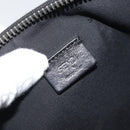 FENDI Clutch Bag Leather Black Auth ka2288-10