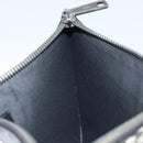FENDI Clutch Bag Leather Black Auth ka2288-17