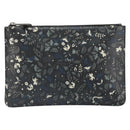 FENDI Clutch Bag Leather Black Auth ka2288-13