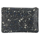 FENDI Clutch Bag Leather Black Auth ka2288-2