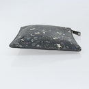 FENDI Clutch Bag Leather Black Auth ka2288-3