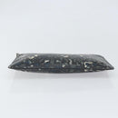 FENDI Clutch Bag Leather Black Auth ka2288-6