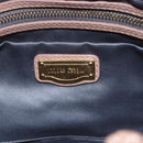 Miu Miu Matelasse Shoulder Bag Leather 2way Pink Gold Auth ka229-18