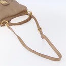 Miu Miu Matelasse Shoulder Bag Leather 2way Pink Gold Auth ka229-9