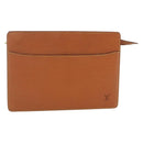 LOUIS VUITTON Epi Pochette Homme Tasche Braun Zipangu Gold M52528 LV Auth ka2290-13