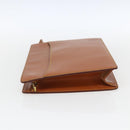 LOUIS VUITTON Epi Pochette Homme Tasche Braun Zipangu Gold M52528 LV Auth ka2290-3