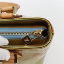 LOUIS VUITTON Monogram Vernis Houston Hand Bag Baby Blue M91005 LV Auth ka2293-17