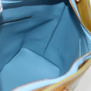 LOUIS VUITTON Monogram Vernis Houston Hand Bag Baby Blue M91005 LV Auth ka2293-18