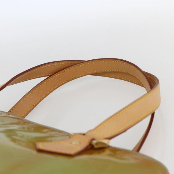 LOUIS VUITTON Monogram Vernis Houston Hand Bag Baby Blue M91005 LV Auth ka2293