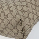 GUCCI GG Supreme Tote Bag PVC Beige Silver 181086 Auth ka2296-10