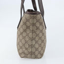 GUCCI GG Supreme Tote Bag PVC Beige Silver 181086 Auth ka2296-5