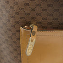 GUCCI Micro GG Supreme Web Sherry Line Tote Bag PVC Beige Gold Red Auth ka2297-17