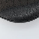 GUCCI GG Canvas Shoulder Bag Black Silver 272380 Auth ka2298A-15