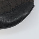 GUCCI GG Canvas Shoulder Bag Black Silver 272380 Auth ka2298A-16