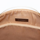 BURBERRY Nova Check Shoulder Bag Canvas Leather Beige White Silver Auth ka230-16
