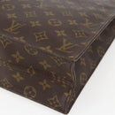 LOUIS VUITTON Monogram Sac Plat Hand Bag M51140 LV Auth ka2301-12