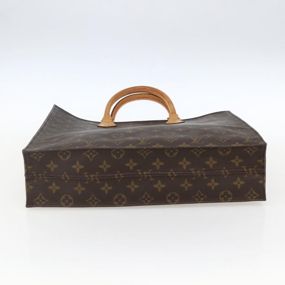 LOUIS VUITTON Monogram Sac Plat Hand Bag M51140 LV Auth ka2301