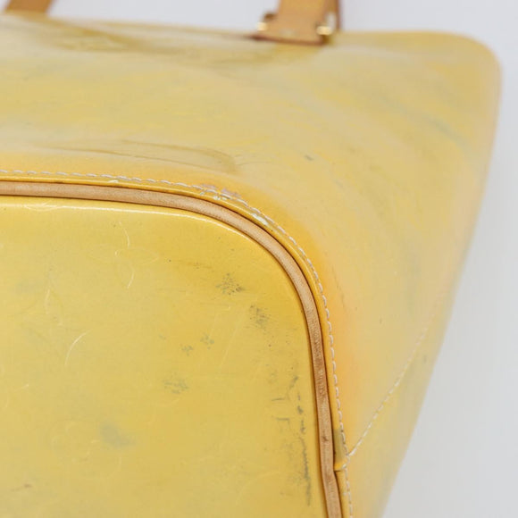 LOUIS VUITTON Monogram Vernis Houston Hand Bag Gris M91053 LV Auth ka2306