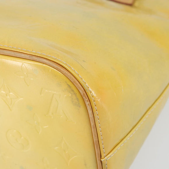 LOUIS VUITTON Monogram Vernis Houston Hand Bag Gris M91053 LV Auth ka2306