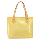 LOUIS VUITTON Monogram Vernis Houston Hand Bag Gris M91053 LV Auth ka2306-13