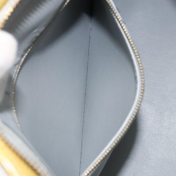 LOUIS VUITTON Monogram Vernis Houston Hand Bag Gris M91053 LV Auth ka2306