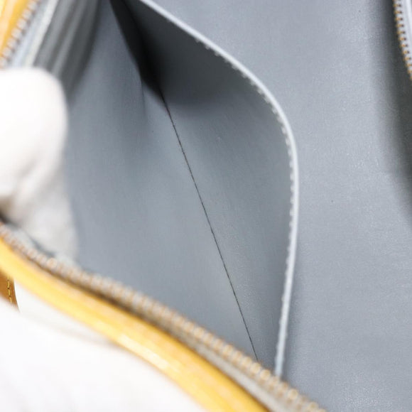 LOUIS VUITTON Monogram Vernis Houston Hand Bag Gris M91053 LV Auth ka2306