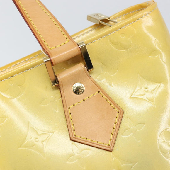 LOUIS VUITTON Monogram Vernis Houston Hand Bag Gris M91053 LV Auth ka2307