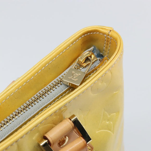 LOUIS VUITTON Monogram Vernis Houston Hand Bag Gris M91053 LV Auth ka2307