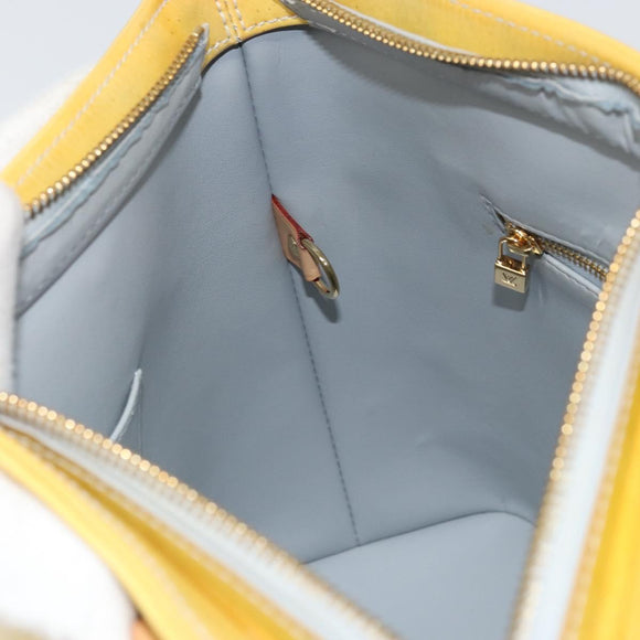 LOUIS VUITTON Monogram Vernis Houston Hand Bag Gris M91053 LV Auth ka2307