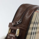 Burberrys Nova Check Shoulder Bag Canvas Beige Gold Auth ka2309-15