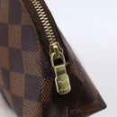 LOUIS VUITTON Damier Ebene Pochette Cosmetic PM Pouch N47516 LV Auth ka231-8