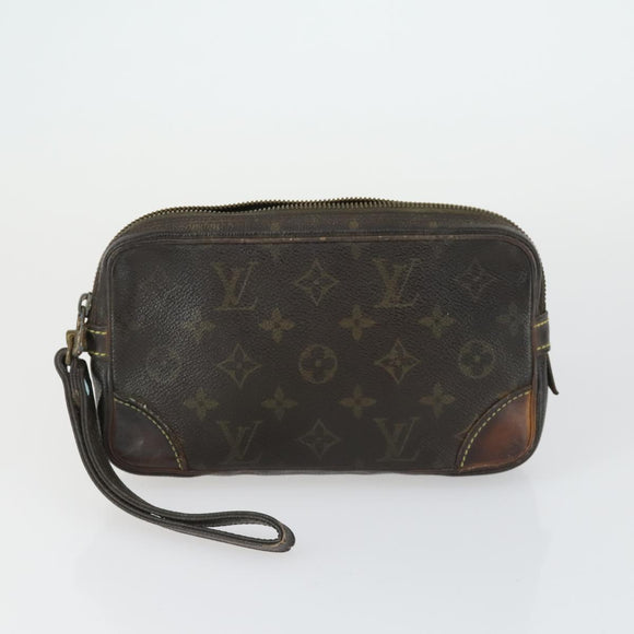 LOUIS VUITTON Monogram Clutch Bag 4 Set LV Auth ka2311