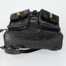 GUCCI Bamboo Backpack Leather Black Gold 003 2058 0016 5 Auth ka2313-11