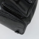 GUCCI Bamboo Backpack Leather Black Gold 003 2058 0016 5 Auth ka2313-12