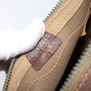 GUCCI GG Supreme Handtas PVC Beige Goud Auth ka2314-18