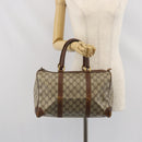 GUCCI GG Supreme Handtas PVC Beige Goud Auth ka2314-21