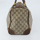 GUCCI GG Supreme Handtas PVC Beige Goud Auth ka2314-3