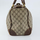GUCCI GG Supreme Handtas PVC Beige Goud Auth ka2314-4