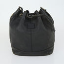 Burberrys BALLY Shoulder Bag Leather 2 Set Black Auth ka2315-10
