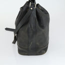 Burberrys BALLY Shoulder Bag Leather 2 Set Black Auth ka2315-12