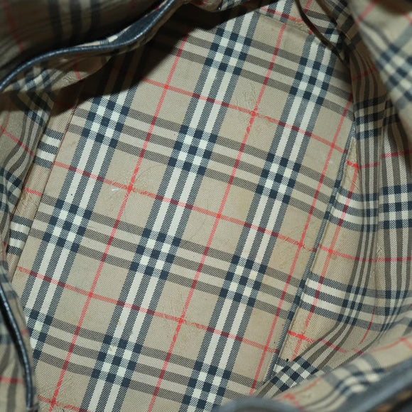 Burberrys BALLY Shoulder Bag Leather 2 Set Black Auth ka2315