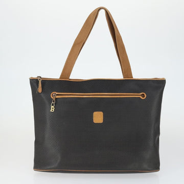 Burberrys BALLY Shoulder Bag Leather 2 Set Black Auth ka2315 - 0