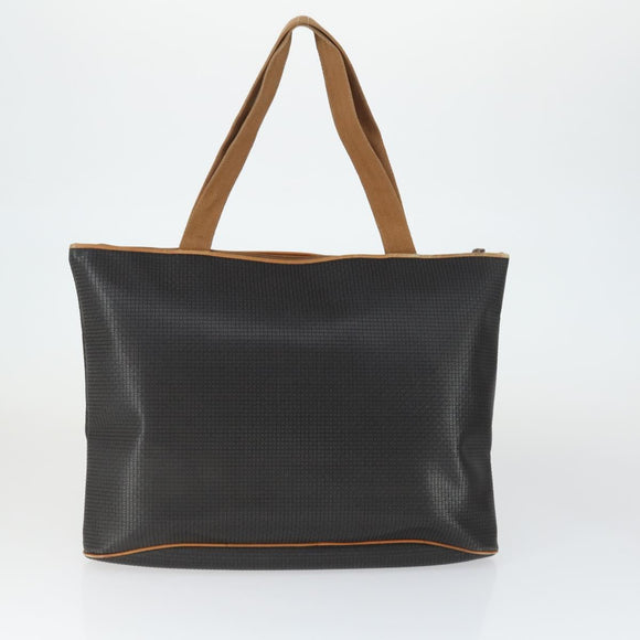 Burberrys BALLY Shoulder Bag Leather 2 Set Black Auth ka2315