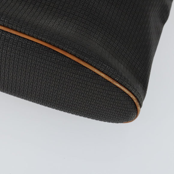 Burberrys BALLY Shoulder Bag Leather 2 Set Black Auth ka2315