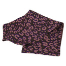 LOUIS VUITTON Schal mit Leopardenmuster Seide Lila LV Auth ka2317V-1