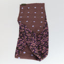 LOUIS VUITTON Schal mit Leopardenmuster Seide Lila LV Auth ka2317V-16