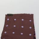 LOUIS VUITTON Schal mit Leopardenmuster Seide Lila LV Auth ka2317V-17