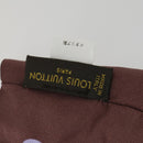 LOUIS VUITTON Schal mit Leopardenmuster Seide Lila LV Auth ka2317V-11